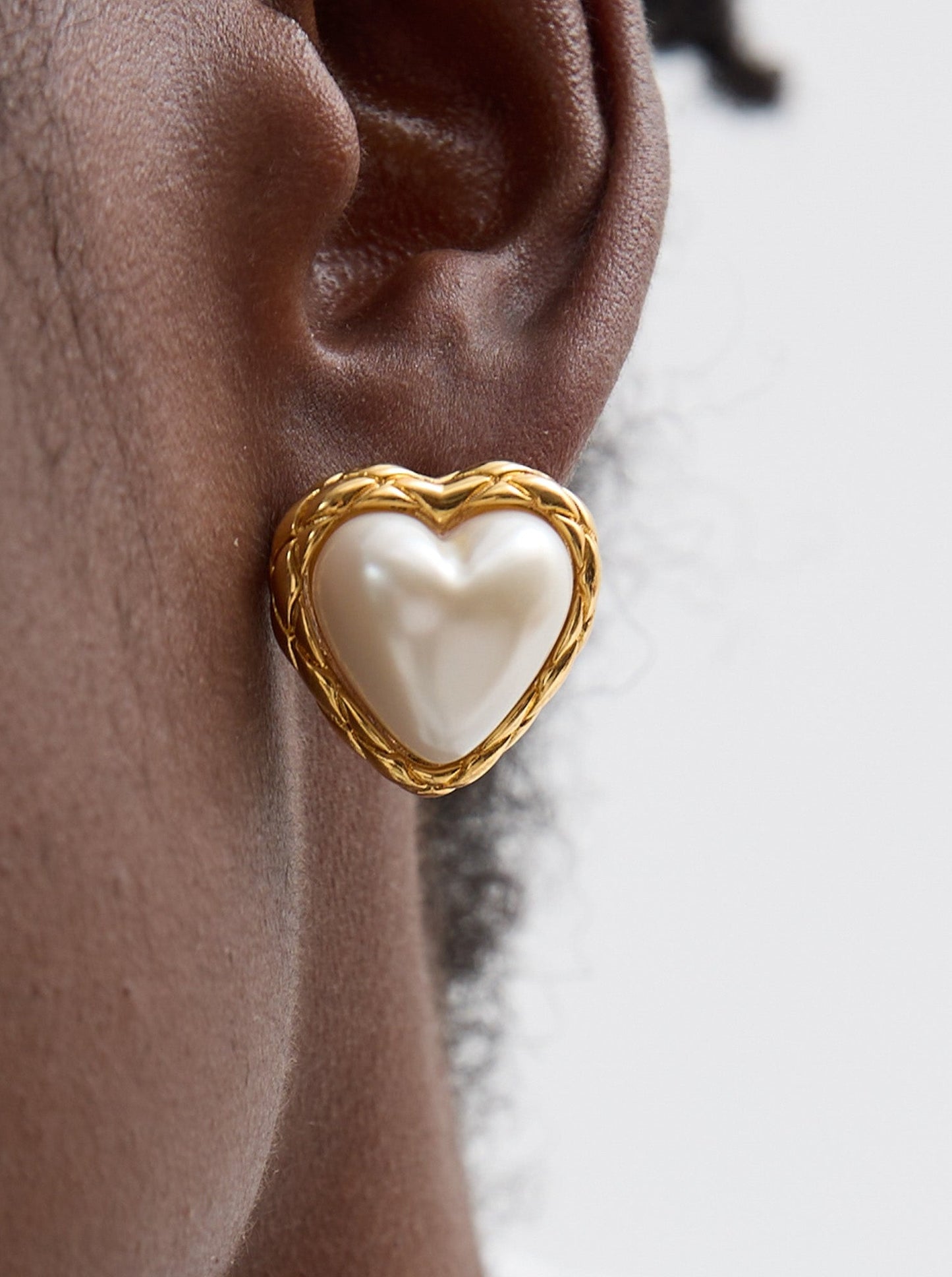 14K Gold Plated Shape of My Heart Earrings