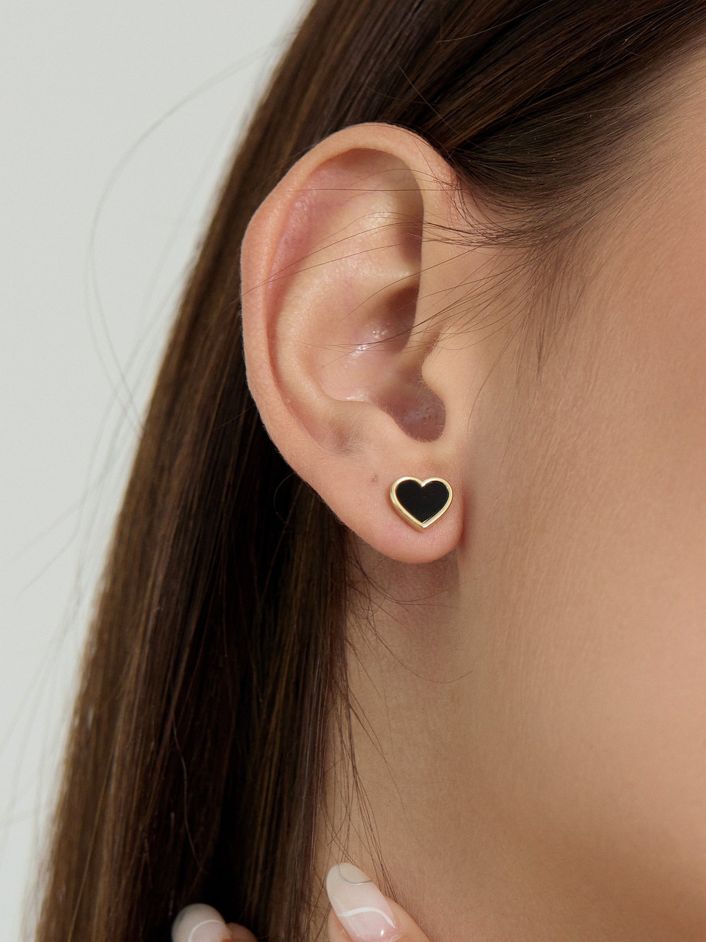 Black Heart Earrings