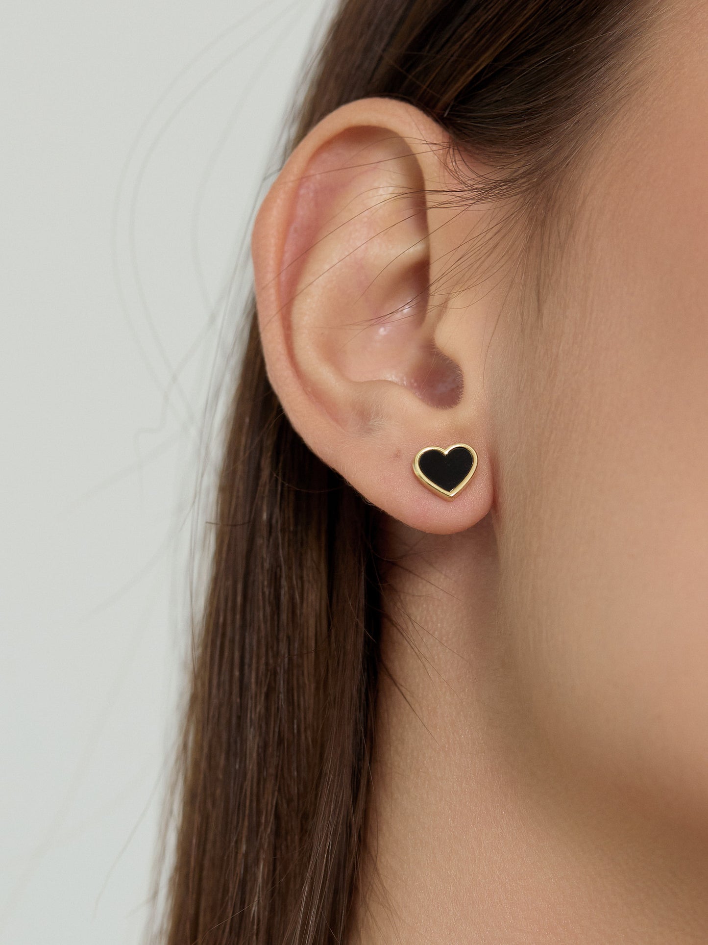 Black Heart Earrings