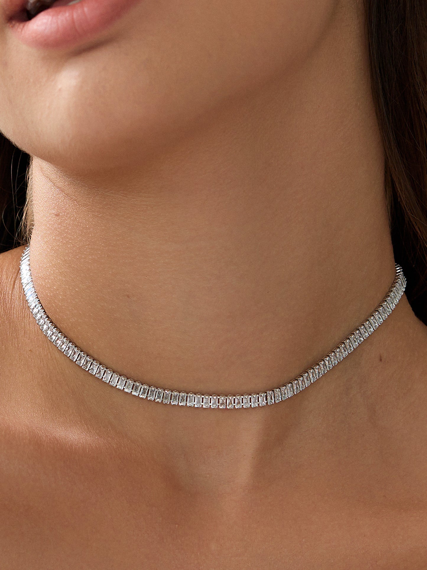 Zirconia Cube Choker