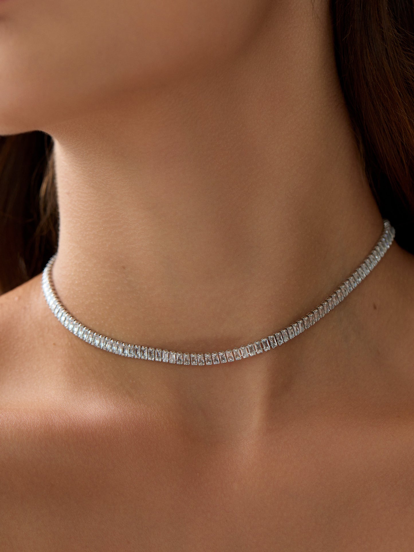 Zirconia Cube Choker