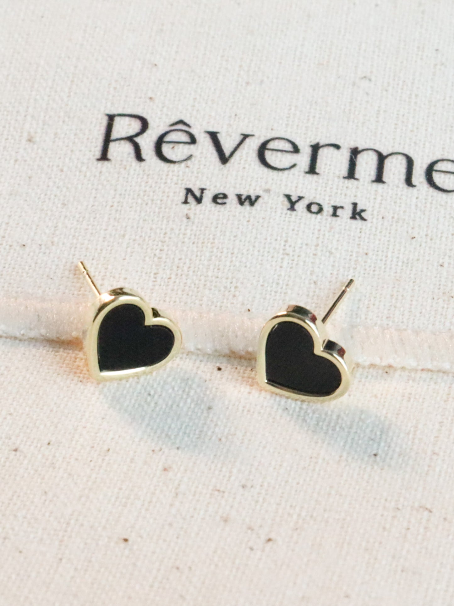 Black Heart Earrings