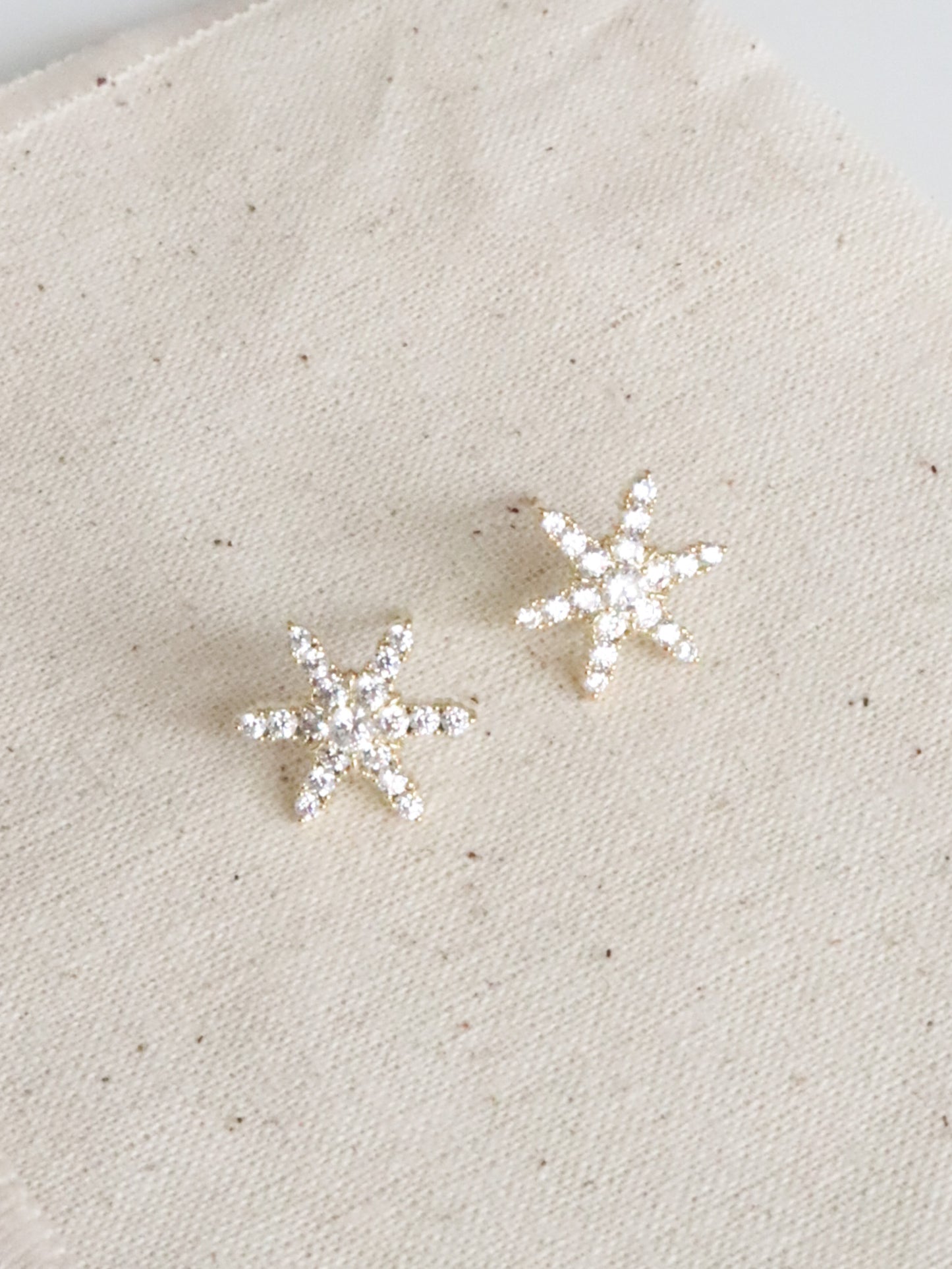 Bordeaux Snowflake Earrings