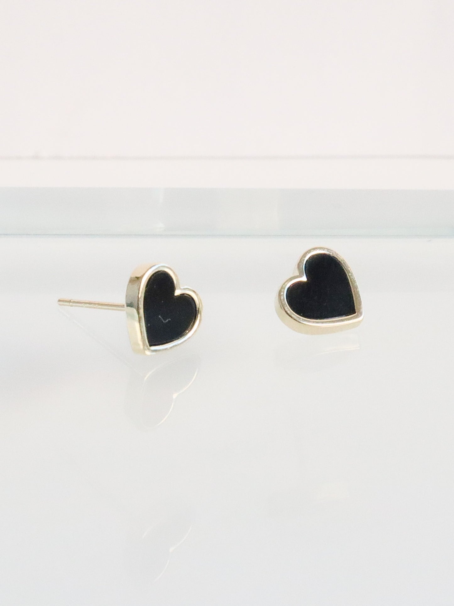 Black Heart Earrings