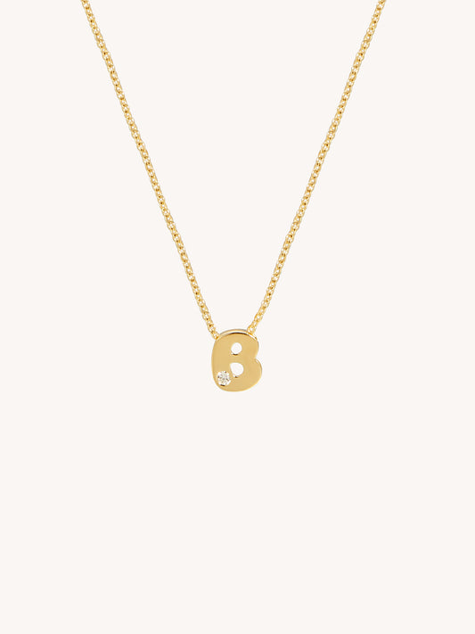 With the Letter "B" Necklace