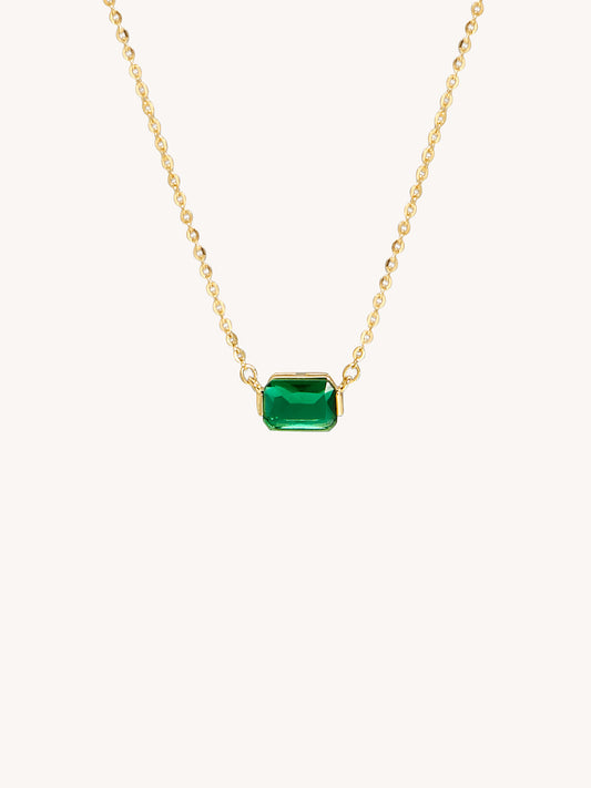 Limoges Emerald Cut Necklace
