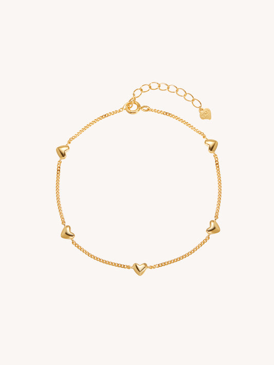 Golden Heart Glimpse Bracelets