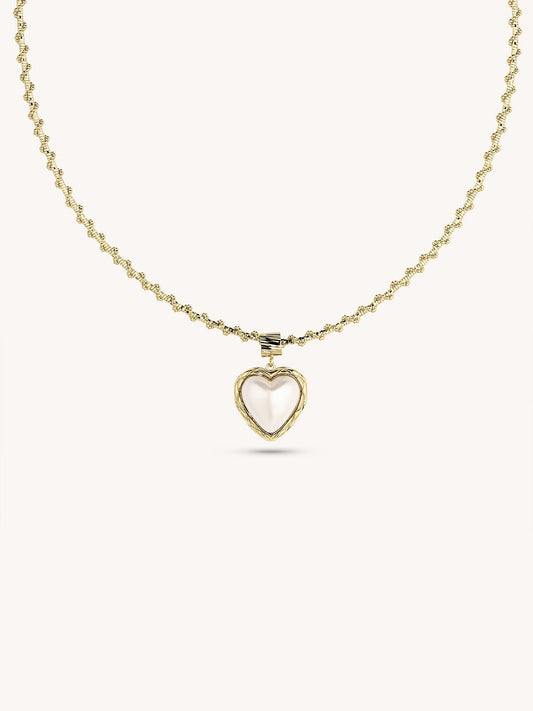 14K gold plated Celestial Heart Choker - Revermejewelry