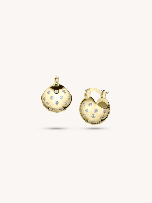 14K Gold Plated Dazzling Chime Earrings - Revermejewelry