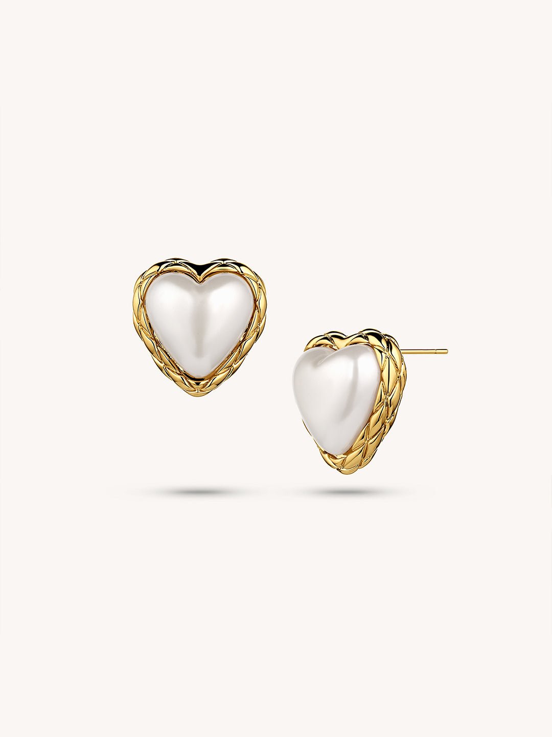 14K Gold Plated Shape of My Heart Earrings - Revermejewelry
