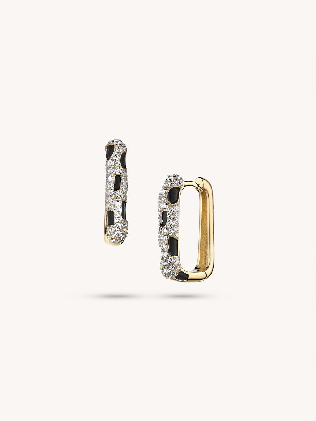 14K Gold Plated Silver Clichy Leopard Earrings - Revermejewelry