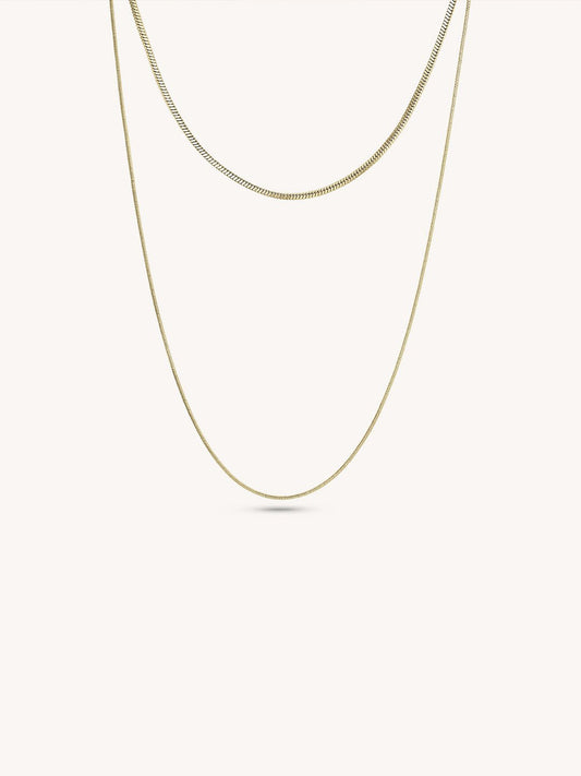 14K gold plated Timeless Tranquility Necklace - Revermejewelry
