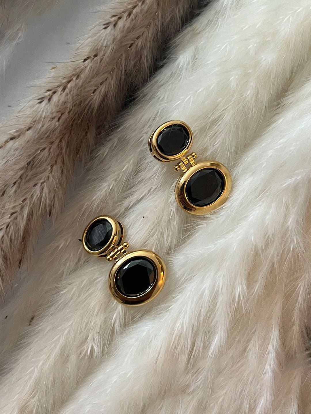 24k Gold Plated Deep Casket Earrings - Revermejewelry