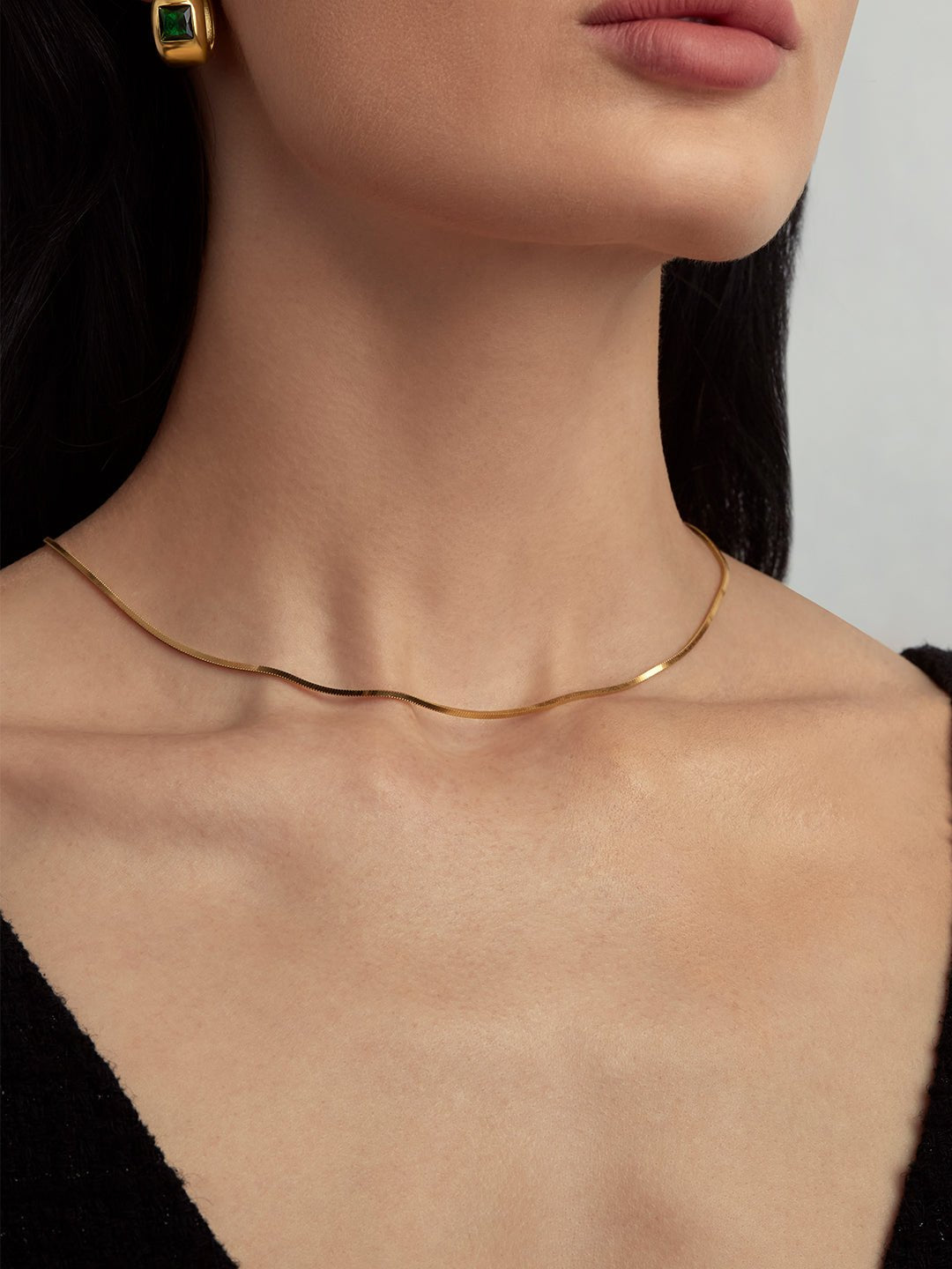 24k Gold Plated Snake Necklace - Revermejewelry