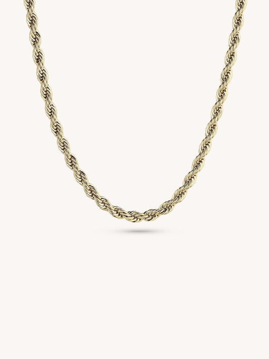 Gold Plated Essential Braided Necklace - Revermejewelry